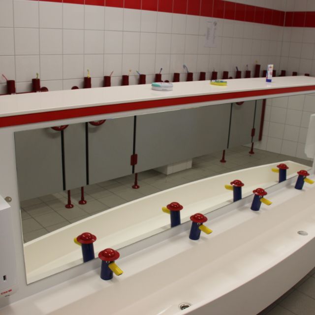 Sanitäranlage der Kita